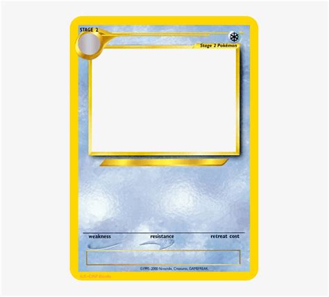 Ice Type Pokemon Cards Blank Stage 1 Transparent PNG - 471x659 - Free Download on NicePNG