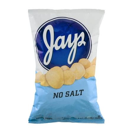 Jays Potato Chips No Salt, 8.0 OZ - Walmart.com