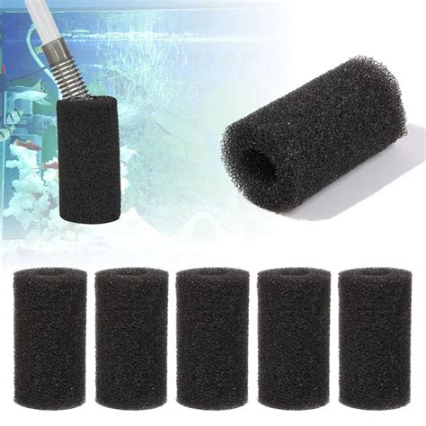 5 Pcs/set Aquarium Biochemical Filter Sponge Fish Tank Inlet Water Pre Filter Sponge Cartridge ...