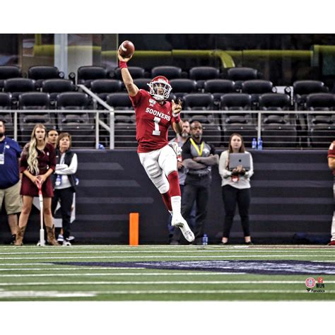 Jalen Hurts Oklahoma Sooners Unsigned Throwing Photograph