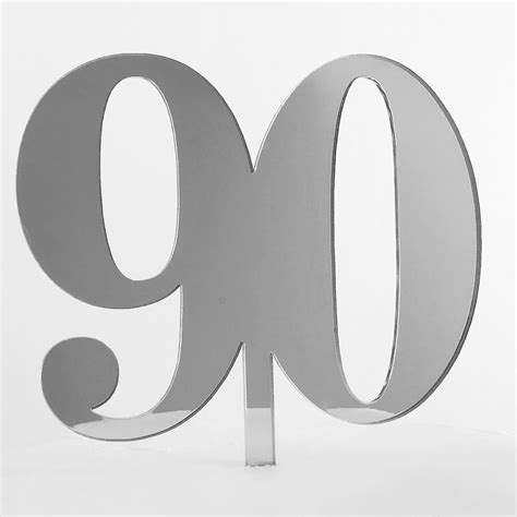 Classic Number 90 Cake Topper | SANDRA DILLON DESIGN