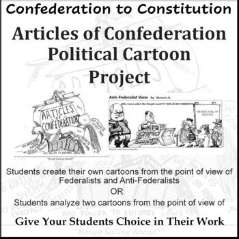 Articles of Confederation Editorial Cartoons Choice Board | TpT