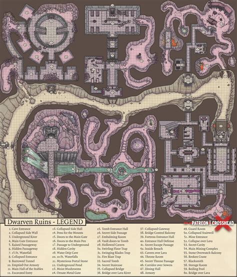 The full version of my Abandoned Dwarven Outpost map : r/dndmaps