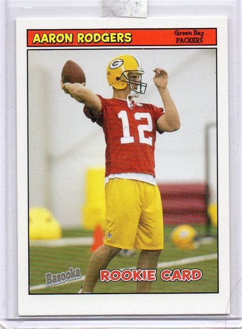 2005 TOPPS BAZOOKA AARON RODGERS ROOKIE | Green bay packers, Aaron rodgers, Green bay packers girl