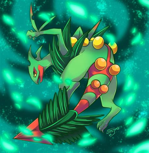 Mega Sceptile fan art I made in procreate! My favorite starter hands ...