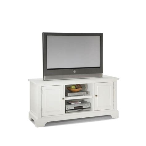 Home Styles Naples White Storage Entertainment Center-5530-09 - The Home Depot