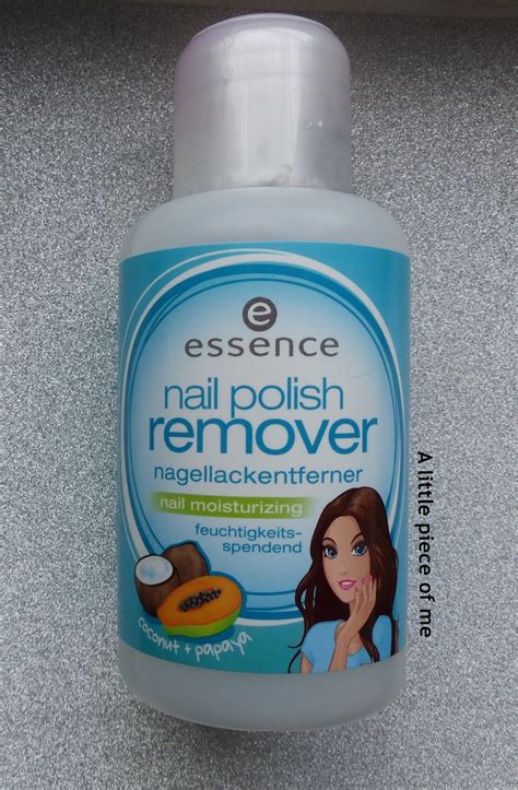 A little piece of me: Essence: nail polish remover (with acetone) - Review