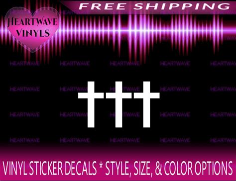 Crosses Band Decal - Etsy