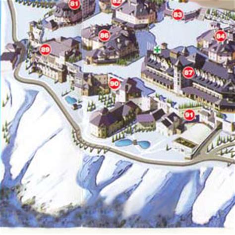 Map of Sierra Nevada Ski Resort in Spain - Granada