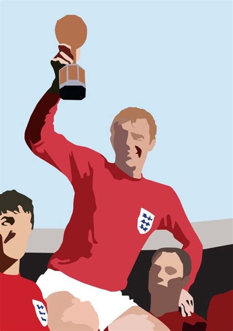 Items similar to Bobby Moore 1966 World Cup Celebrations Poster A3 ...