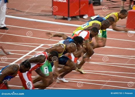 Olympics Mens 100-meter Sprint Editorial Stock Photo - Image: 6095733