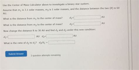 Solved Use the Center of Mass Calculator above to | Chegg.com