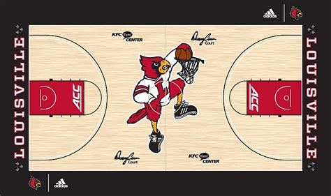 Dunking Cardinal highlights new Louisville court design