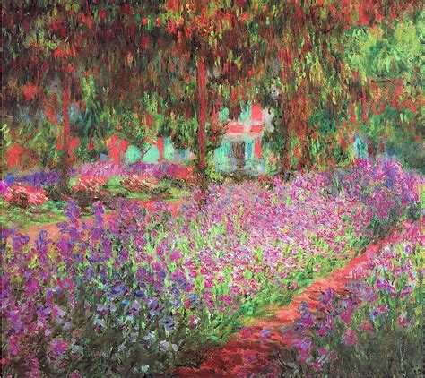 The Artists Garden At Giverny #7 Painting by Claude Monet - Pixels