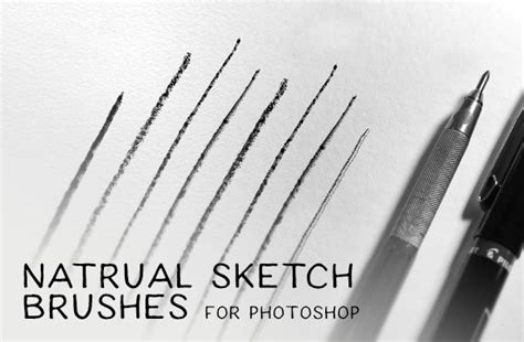 Natural Sketch Brushes for Photoshop - WeGraphics