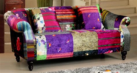 Avici Shout 3 Seater Fabric Patchwork Sofa | Patchwork sofa, Sofa ...