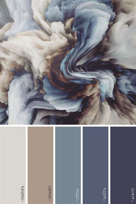 a dark and stormy color palette inspired by a greek painting & artwork. Inspiration, Colour ...