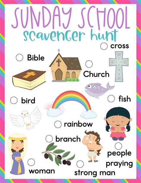 Church Scavenger Hunt Ideas (Free Printable) - 24hourfamily.com