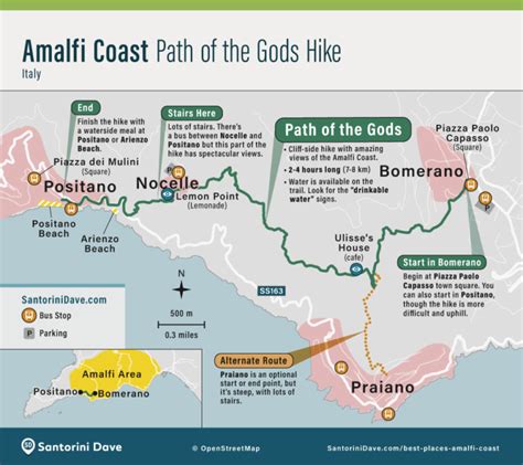 Amalfi Coast Maps - Towns & Cities