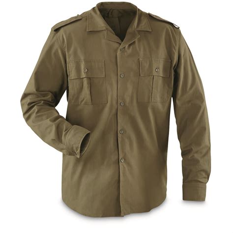 Romanian Military Surplus Field Shirt, 4 Pack, New - 666838, Shirts at Sportsman's Guide