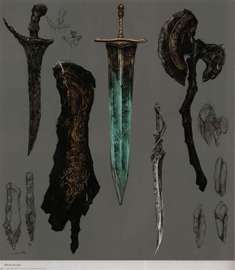 Dragon Tale Weapons | Dark Souls Concept art | Pinterest | Dragon tales, Weapons and Dragons
