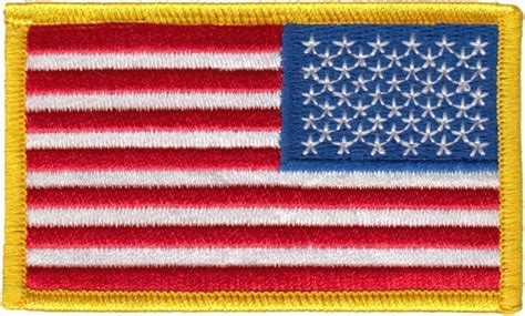 Reverse American Flag Embroidered Patch - Midwest Public Safety Outfitters, LLC