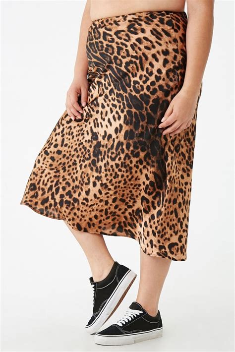 Forever 21 Plus Size Leopard Print Skirt | Cute Outfits For Curvy ...