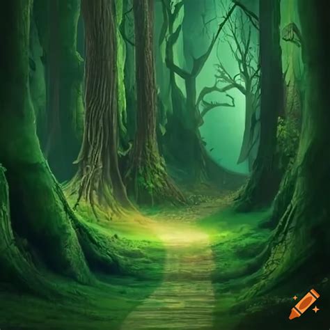Path through a magical forest