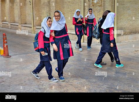 Fars Province, Shiraz, Iran - 18 april, 2017: School girlfriends in ...