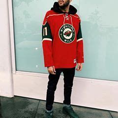 Outfit of the week: Minnesota Wild Hockey Jersey with a basic black hoodie underneath, TopMan ...