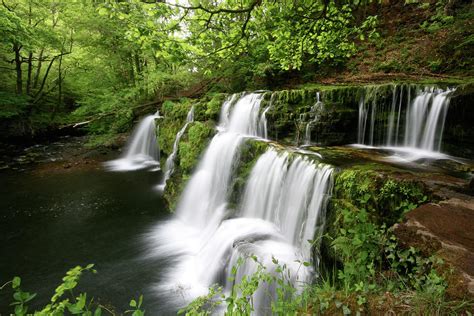 Waterfalls, Brecon Beacons National Park #1 by Richard Collins