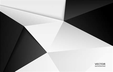 Premium Vector | Abstract .Modern background. black-white polygon ...