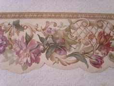 Victorian Rose Border | ... 45ft-lavender-rust-green-victorian-rose-tulip-diecut-wallpaper ...