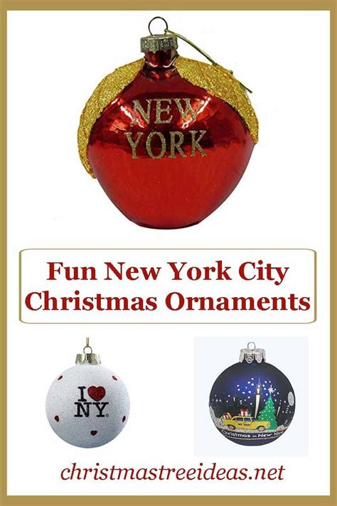 Fun New York themed Christmas Ornaments | Christmas ornaments ...