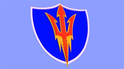 Arizona Sun Devils Shield logo - 3D Print Model by RogerDS