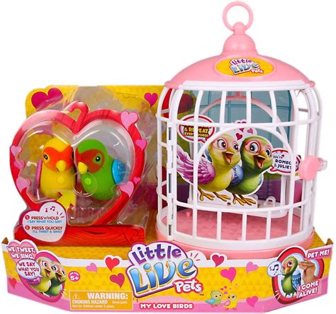 Little Live Pets Tweet Talking Birds My Love Birds Playset - Walmart ...