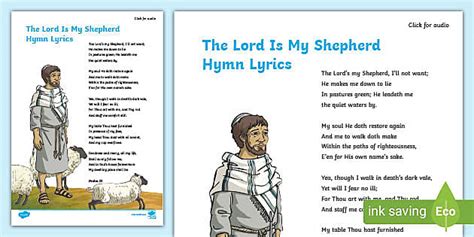 Hymn The Lord Is My Shepherd (teacher made) - Twinkl