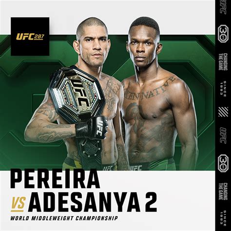 UFC 287- Alex Pereira vs Israel Adesanya: Date, Time, Venue, Tickets ...