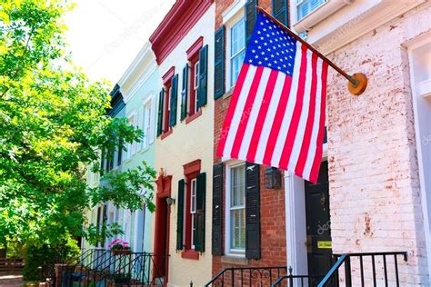 Georgetown historical district facades Washington — Stock Photo © lunamarina #65858705