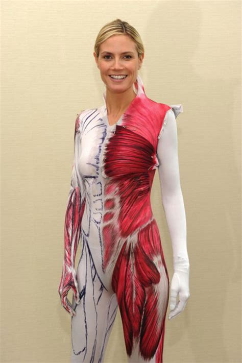 Heidi Klum in Human Anatomy Haloween Costume – HawtCelebs