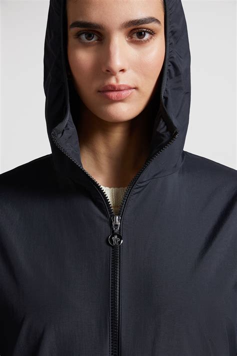 Black Fegeo Hooded Jacket - Windbreakers & Raincoats for Women | Moncler US