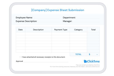 Expense Report Template | Track Expenses Easily in Excel | ClickTime