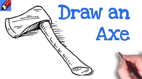 How to draw an Axe Real Easy - YouTube