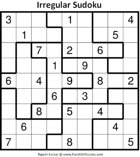 Irregular Sudoku Puzzles (Fun With Sudoku #355, #356)