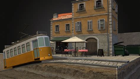 Cityscene Lisbon - Download Free 3D model by Annelien Heyninck ...