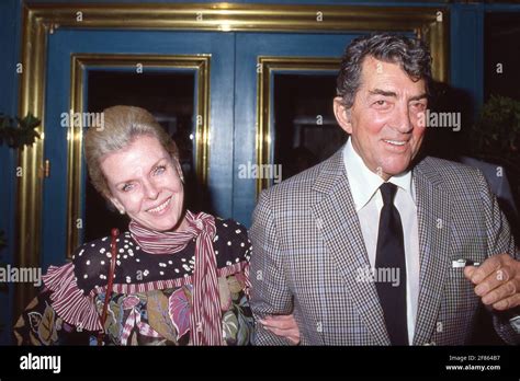 Dean Martin and Jeanne Martin Circa 1980's Credit: Ralph Dominguez ...