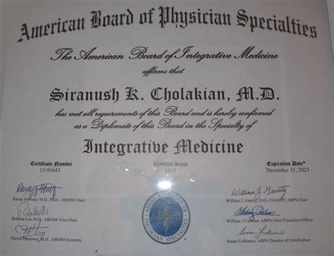 Diplomate of the American Board of Integrative Medicine – Blueprint ...