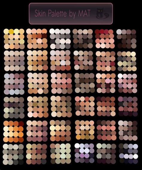 Anyone made any flesh/skin color palletes? | Skin palette, Skin color palette, Digital painting ...