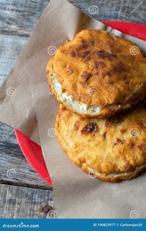 Mexican Fried Gorditas with Chicharron Stock Image - Image of sauce, closeup: 190823977