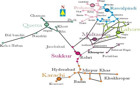 Pakisan Railway Map - Dost Pakistan | Pakistan railways, Railway, Map